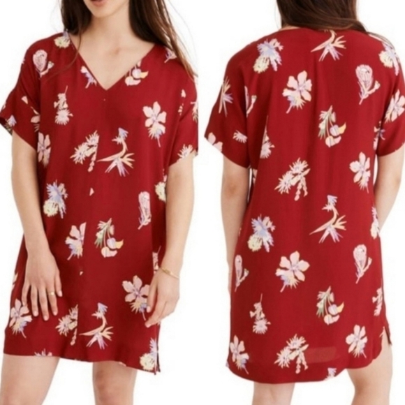 Madewell Novel Dress in Bird of Paradise. - Picture 1 of 6